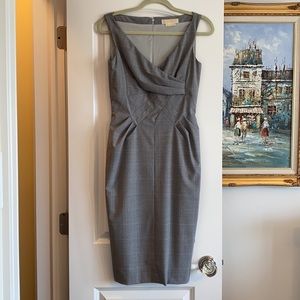 Michael Kors Italian silver and grey wool dress